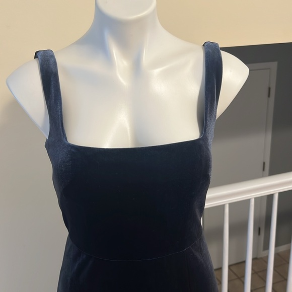 Jenny Yoo Collection A-Line Square sleeveless velvet bridesmaid Dress size 6 New - Picture 4 of 15